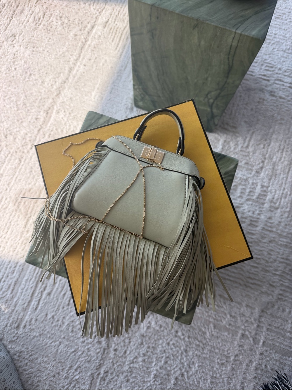 Fendi Micro Peekaboo Sage Green